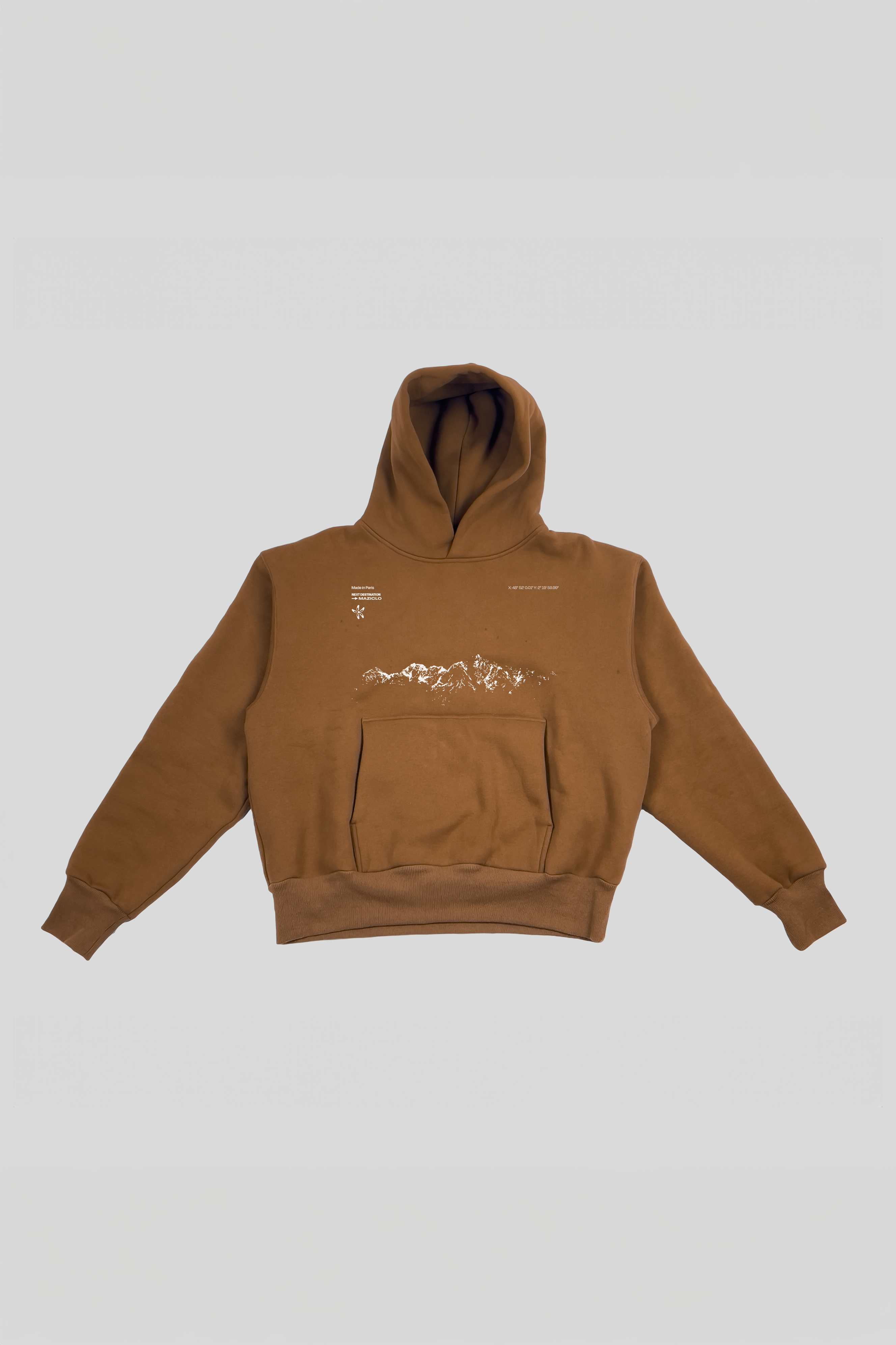 Soft Brown Hoodie - Front